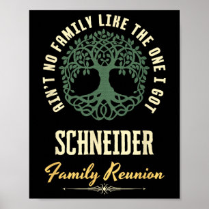 Family Reunion 2025 Matching Design - Schneider Poster