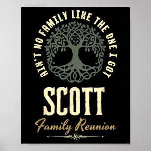 Family Reunion 2025 Matching Design - Scott Poster