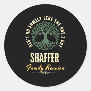 Family Reunion 2025 Matching Design - Shaffer  Classic Round Sticker