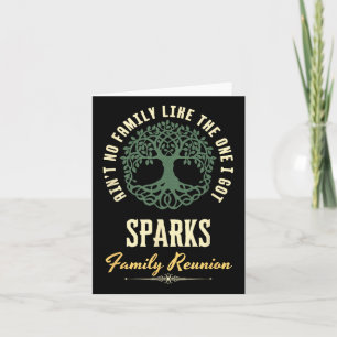 Family Reunion 2025 Matching Design - Sparks  Card