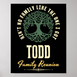 Family Reunion 2025 Matching Design - Todd Poster