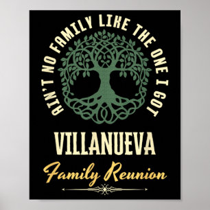 Family Reunion 2025 Matching Design - Villanueva  Poster