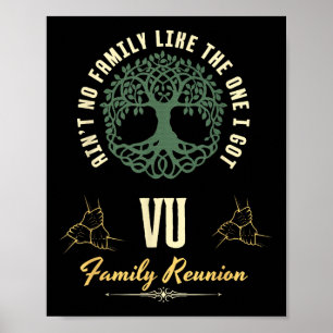 Family Reunion 2025 Matching Design - Vu Poster