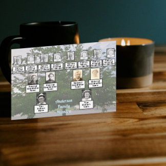 Family Reunion 3 Generation Summertime Tree Invitation