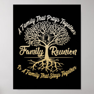 Family Reunion A Family Prays Together Poster