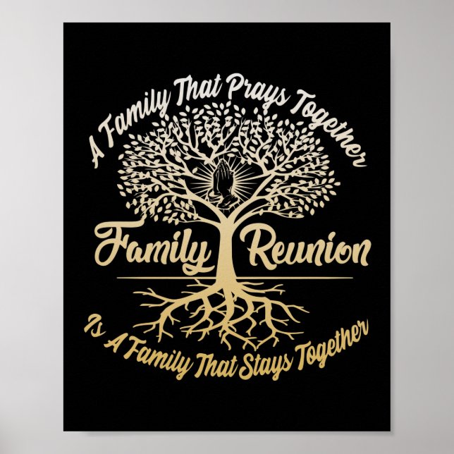 Family Reunion A Family Prays Together Poster (Front)