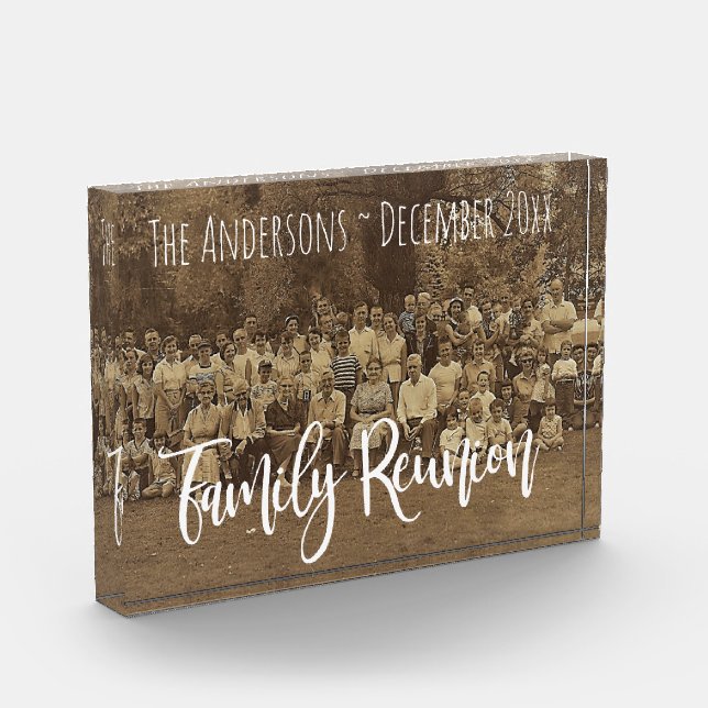 Family Reunion Add Name and Date Upload Photo (Left)