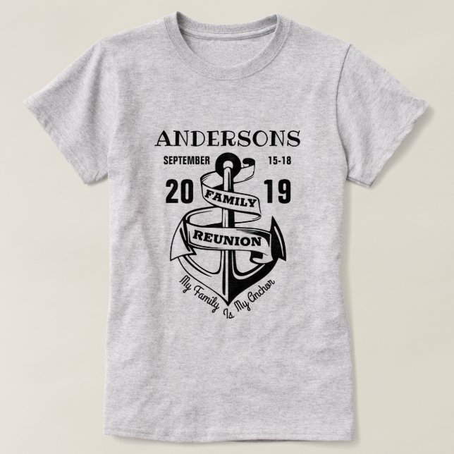 Family Reunion Anchor T-Shirt (Design Front)