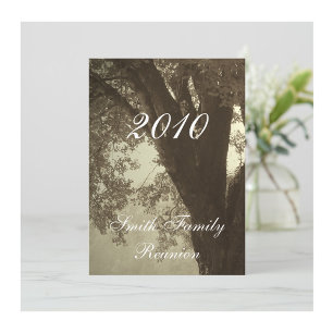 Family Reunion..Antique Sepia Tone Invitation