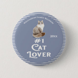 Family Reunion Award Cat 6 Cm Round Badge