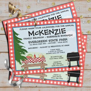 Family Reunion Barbeque Invitation