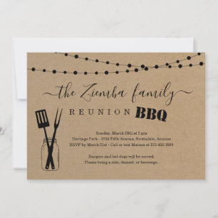 Family Reunion BBQ Invitation