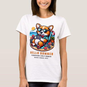 Family Reunion Beach Cruise Funny Hello Summer T-Shirt