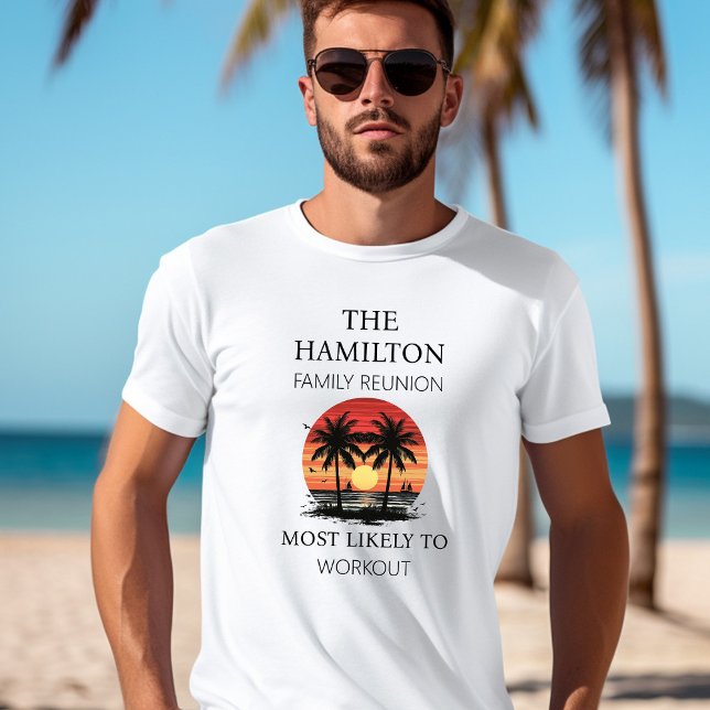 Family Reunion Beach Shirt (Men's Beach Family Reunion Shirt with Customizable Family Trait)