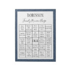 Family Reunion Bingo Game 1