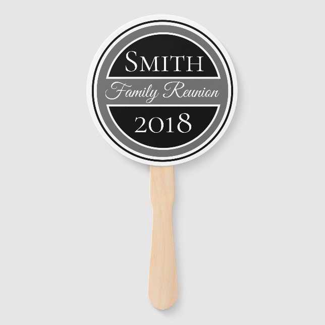 Family Reunion Black Badge Hand Fan (Front)