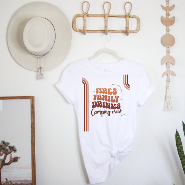 Family Reunion Camping Road Trip | Retro Boho T-Shirt (Creator Uploaded)
