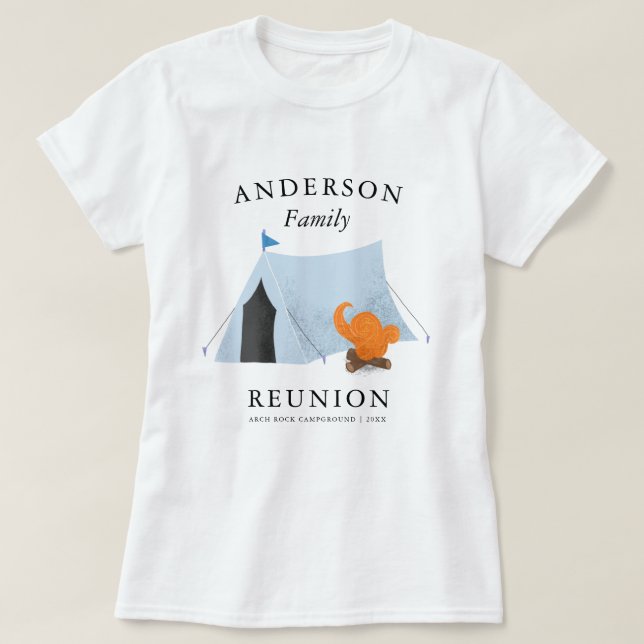 Family Reunion Camping Trip T-Shirt (Design Front)