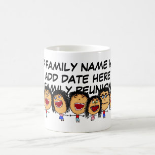 Family Reunion Cartoon Coffee Mug