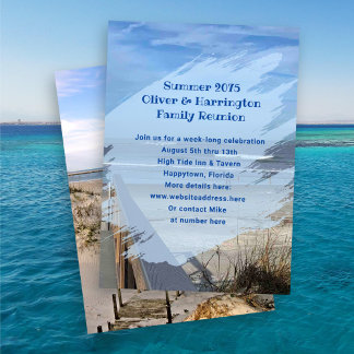 Family Reunion Coastal Dunes Invitation
