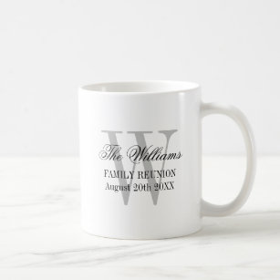 Family Reunion coffee mug with name monogram