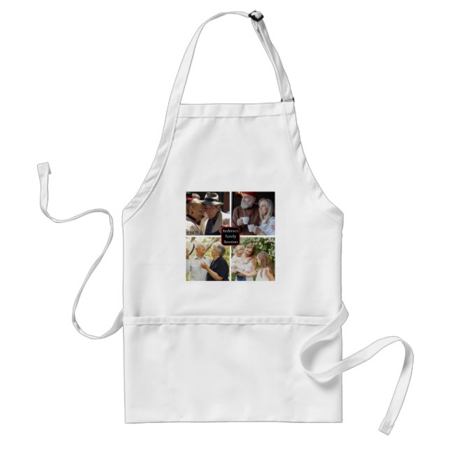Family Reunion Collage 📸👨‍👩‍👧‍👦  Colour Love Standard Apron (Front)