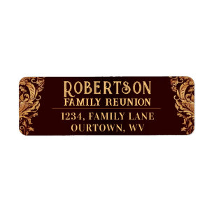 Family Reunion Collection Return Address Label