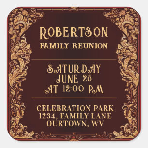 Family Reunion Collection Square Sticker