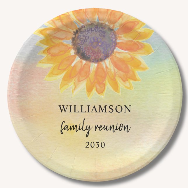 Family Reunion Colourful Paper Plate (Creator Uploaded)