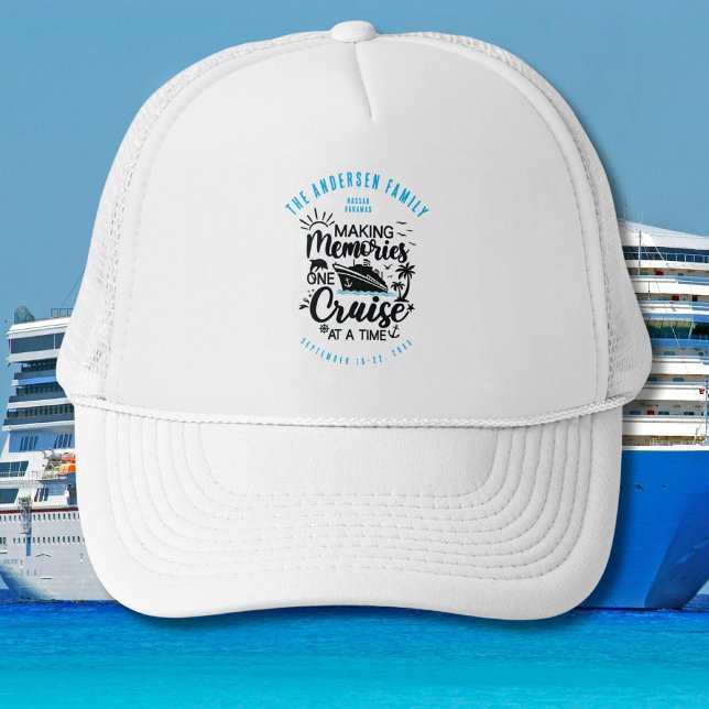 Family Reunion Cruise Matching Monogram Group Hats (Creator Uploaded)