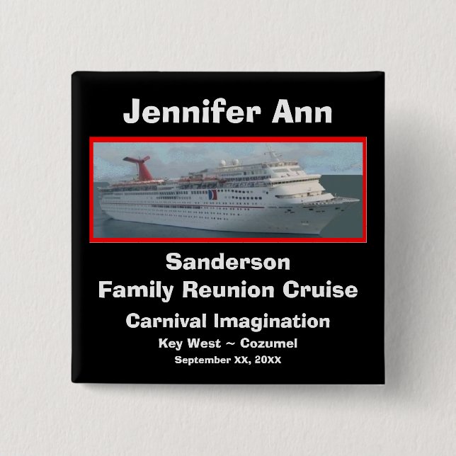 Family Reunion Cruise Name Badge (Front)