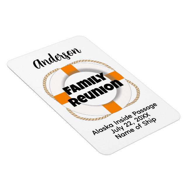 Family Reunion Cruise Ship Stateroom Door Marker Magnet (Right Side)