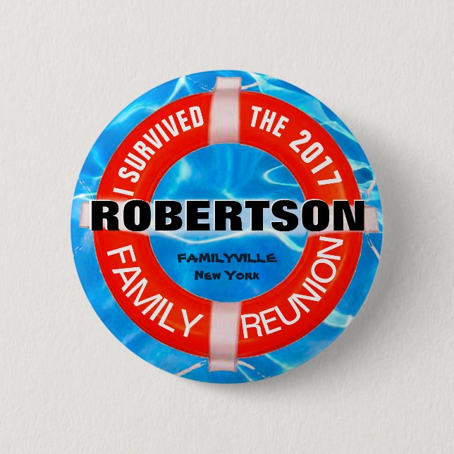Family Reunion Custom Button (Front)
