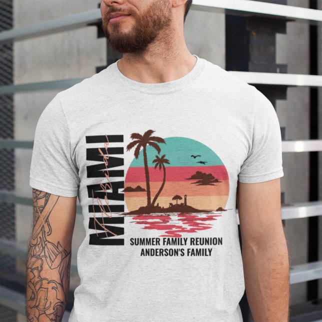 Family Reunion Custom Cruise Summer Beach Vacation T-Shirt (Creator Uploaded)