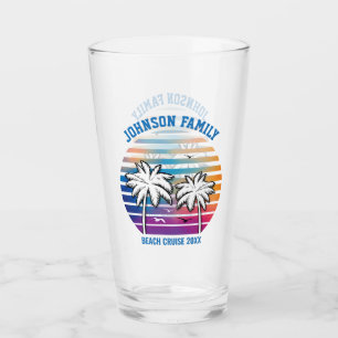 Family Reunion Custom Cruise Vacation Glass
