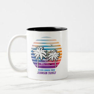 Family Reunion Custom Cruise Vacation Two-Tone Coffee Mug