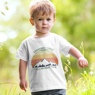 Family Reunion Custom Fall Retreat Cool Sunset Toddler T-Shirt