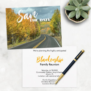 Family Reunion Custom Photo Save The Date Announcement Postcard
