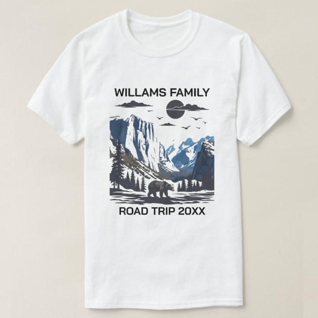 Family Reunion Custom Trip National Park T-Shirt (Design Front)