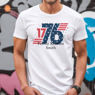 Family Reunion Customizable Patriotic 4th of July T-Shirt