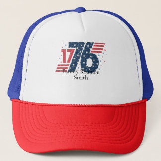 Family Reunion Customizable Patriotic 4th of July Trucker Hat