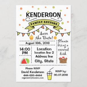 Family Reunion design Invitation