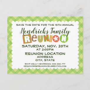 Family Reunion design Postcard
