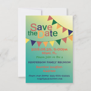 Family Reunion design Save The Date
