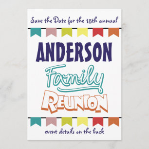Family Reunion design Save The Date