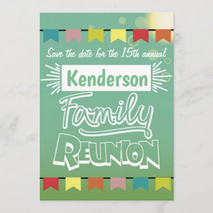 Family reunion design save the date