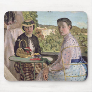 Family Reunion, detail of two women, 1867 Mouse Pad