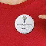 Family Reunion Family Tree Custom Name Tag 6 Cm Round Badge<br><div class="desc">This Family Reunion Name Tag Button is decorated with a mosaic family tree in the colors of the rainbow. 
Easily customizable.
Makes a great family reunion keepsake.
Original Mosaic © Michele Davies.</div>