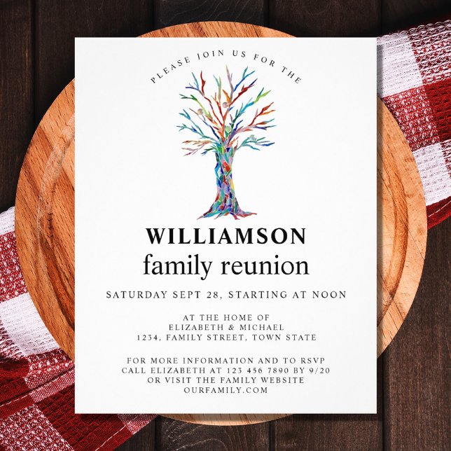 Family Reunion Family Tree Invitation Flyer (Creator Uploaded)