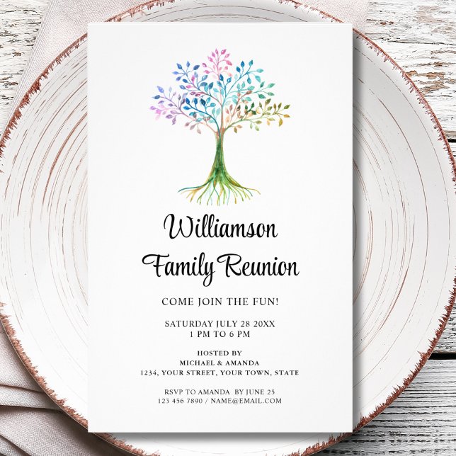 Family Reunion Family Tree Invitation Flyer (Creator Uploaded)